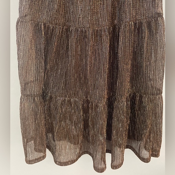 Emily Mini Dress in Lurex Plisse - Picture 11 of 12